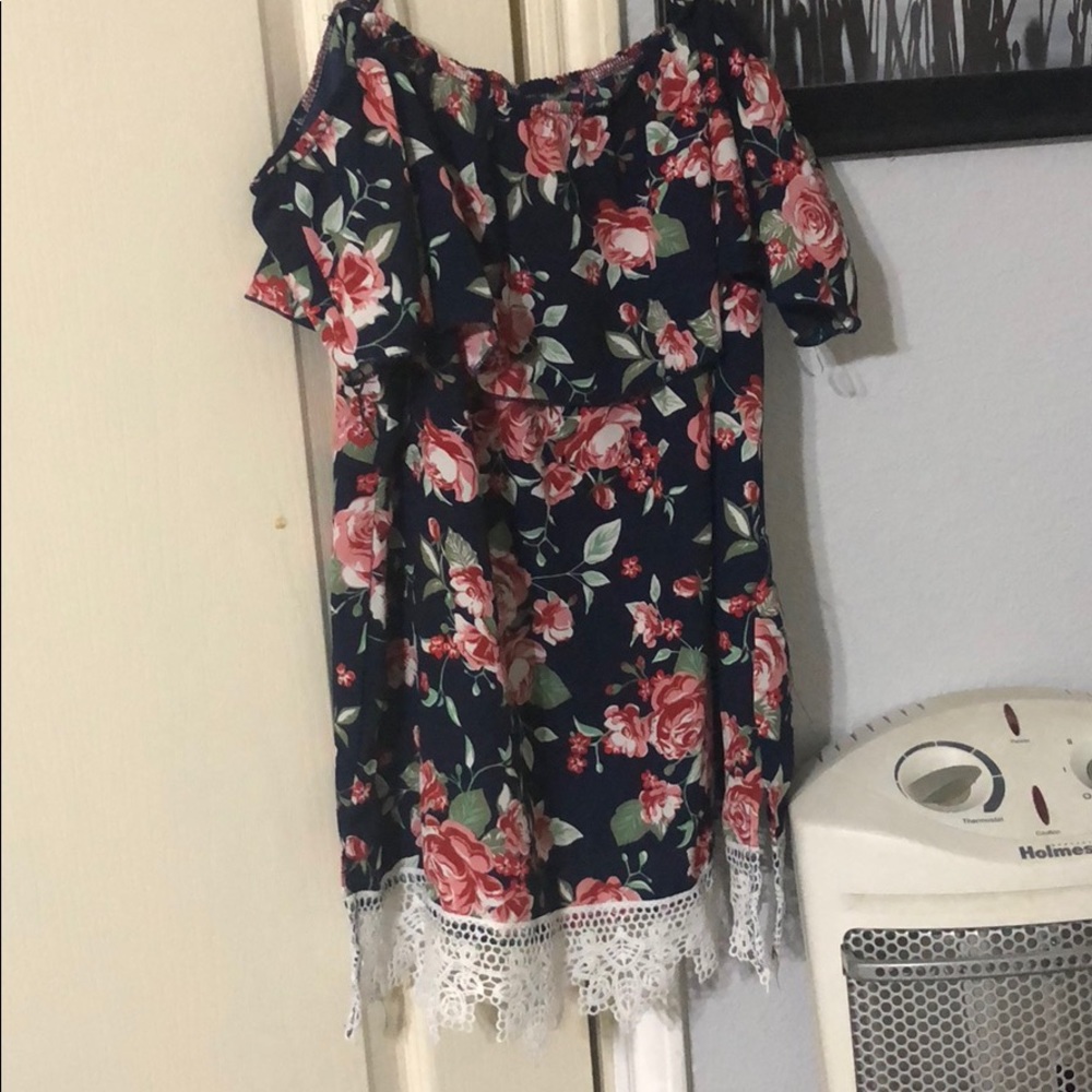 Floral off the shoulder top